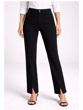 J. Mclaughlin NWT Rainey Black Split Hem Cropped Jeans Womens Size 2 25